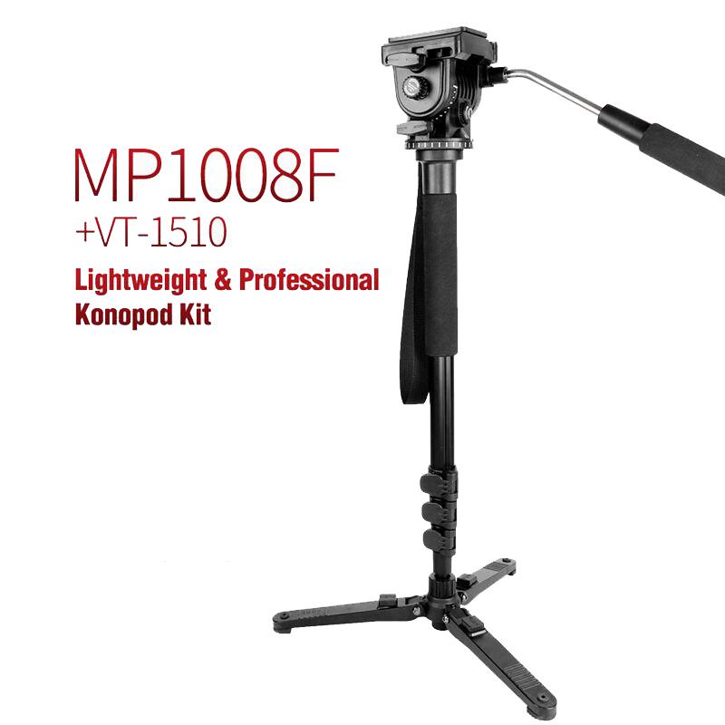 Kingjoy MP1008 with VT1510 Head Professional Monopod