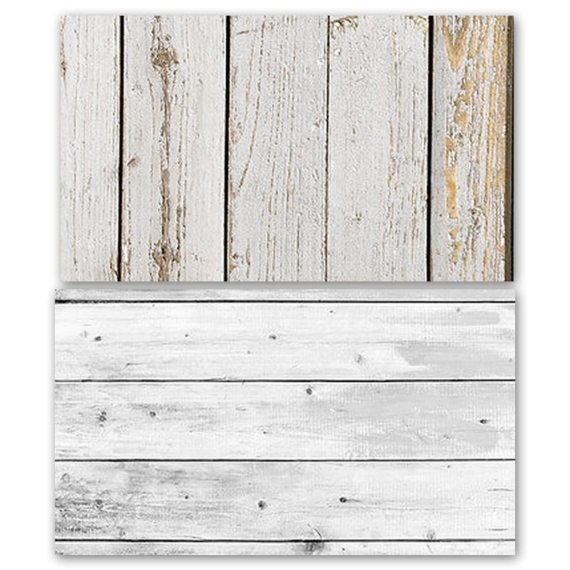 Rustic White Wooden Double Sided Background for Product Photography