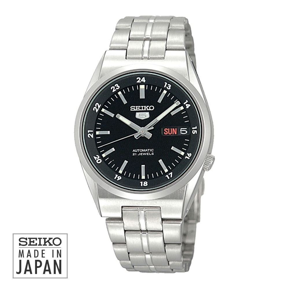 SNK567J1 Seiko 5 Black Dial Automatic Watch For Men